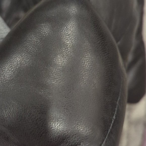 NWT Body & Christensen Black Super Soft Leather Puffer jacket - Picture 5 of 11